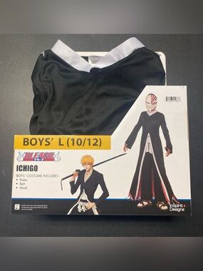 Bleach Ichigo Boys' Costume SZ L 10/12 new